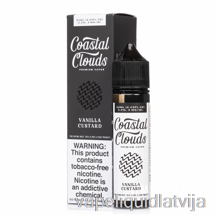 Vaniļas Olu Krēms - Piekrastes Mākoņi Co. - 60 Ml 6 Mg Vape šķidruma